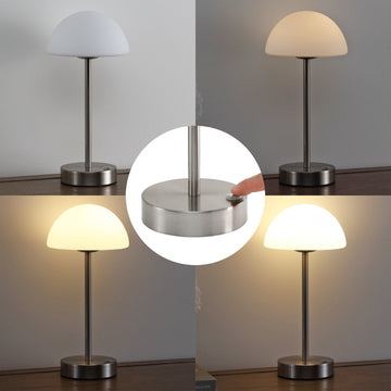 Xavier 12.5" Modern Minimalist Iron Rechargeable Integrated LED Table Lamp - JONATHAN Y